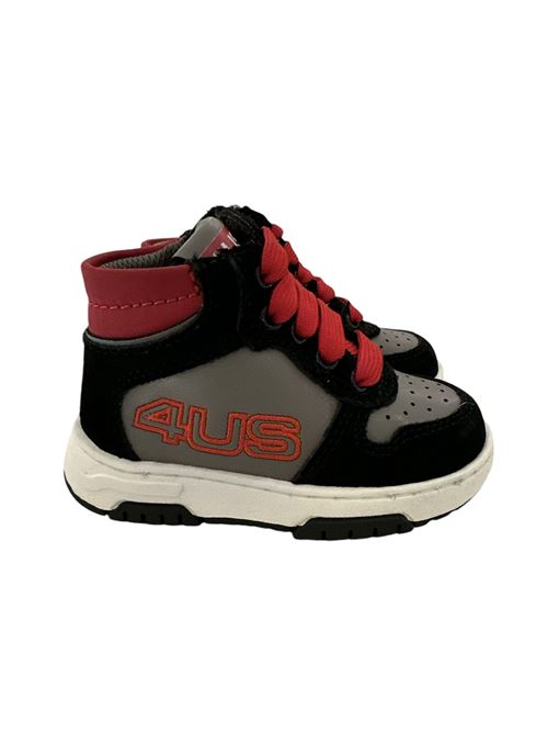 Sneakers nero grigio rosso CESARE PACIOTTI | 43160NERO GRIGIO ROSSO